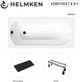 Ванна акриловая Helmken Tressa 160x75 см (6D9V510511) комплект 3 в 1: прямоугольная ванна, ножки, Черный подголовник - изображение 19