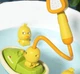 Детский набор игрушек для купания 7в1 Funny Duck уточки для ванной / пляжа с игрушечным душем и лодкой, желтый (100404586) - изображение 4