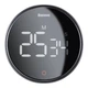Кухонный цифровой таймер Baseus с магнитным креплением Heyo Rotation Countdown Timer Pro (FMDS000013) Black - изображение 4