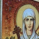 Икона "Святая мученица Антонина" янтарная 15х20 - изображение 4