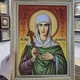 Икона "Святая мученица Антонина" янтарная 15х20 - изображение 11