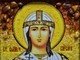Икона "Святая великомученица Варвара" янтарная 15х20 - изображение 2
