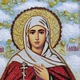 Икона "Святая мученица Галина" янтарная 15х20 - изображение 4