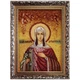 Икона "Святая великомученица Маргарита Антиохийская" янтарная 20х30 - изображение 2
