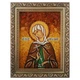 Икона "Святая преподобная Мария Вифинская" янтарная 30х40 - изображение 2