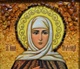 Икона "Святая Анна Пророчица" янтарная 15х20 - изображение 5