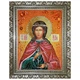 Икона "Святая мученица Юлия" янтарная 15х20 - изображение 2