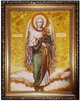 Икона "Святой Архангел Гавриил" янтарная 15х20 - изображение 2
