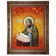 Икона "Святой преподобный Анатолий Печерский" янтарная 30х40 - изображение 2