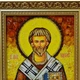 Ікона "Святий апостол Тимофій" бурштинова 15х20 - зображення 3