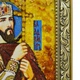 Икона "Святой благоверный князь Владимир" янтарная 15х20 - изображение 3