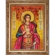 Ікона "Святий мученик Євстафій Апсильський" бурштинова 20х30 - зображення 2
