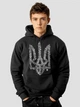 Худі чоловічий Dubhumans Nation Code з гербом тризубом Чорний M-L (NC-H-B-ML) - зображення 1