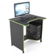 Компьютерный геймерский стол XGamer MINI XG08 с полкой под системный блок 80/65/75см черно зеленый - изображение 2