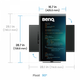 BENQ 31.5" 16:9 ips рк монітор, 3840х2160, 60 Гц, 5 мс (GtG), 98% p3, hdr, kvm свіч, 2xHDMI 2.0/1xDP 1.4/rd320u Metallic Grey - зображення 5