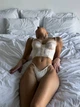 Комплект білизни з корсетом та трусиками беж, S - зображення 7