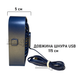 Компактний USB вентилятор TOPK K50 Васильковий - зображення 3