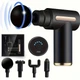 Массажер ручной ударный для тела Mini Massager Gun (4 насадки), Черный - изображение 4