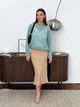 Джемпер женский ARTKNIT Soft L/XL Бирюзовый (4823093470866) - изображение 4
