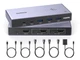 Комутатор HDMI 2.1 UGREEN CM692 HDMI KVM Switch 2 in 1 Out USB 3.0 Type-C 8K 60hz Black (25961) - зображення 1
