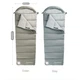 Спальник с капюшоном демисезонный правый +6/+1/-13°C Naturehike M300 NH20MSD02 Зеленый - изображение 4