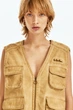 Жилет карго H&M 271243990 XS Коричневый - изображение 2
