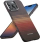 Карбоновий чохол Pitaka Tactile Woven Case Sunset для iPhone 16 Pro Max Синій + Помаранчевий (KI1601SUM) - зображення 10