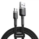Зарядний кабель Baseus Cafule MicroUSB 1.5A 2M Gray/Black (CAMKLF-CG1) - изображение 1
