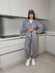 Жіночий вельветовий костюм на блискавці Uaclothes 46-48 Сірий (like31430-116381350) - изображение 1