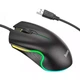 Мышь Hoco GM19 Enjoy Gaming luminous wired mouse Black - изображение 3