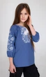 Дитяча вишиванка для дівчинки vishivano4ka 917-7 134-140 синя - изображение 1