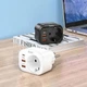 Сетевое зарядное устройство Hoco NS3 Multifunctional socket (1C2A PD20W) Black - изображение 4