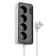 Сетевой удлинитель Hoco AC21 Sunlight 4-bit (1C3A) Desktop Socker Black - изображение 1