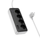 Сетевой удлинитель Hoco AC21 Sunlight 4-bit (1C3A) Desktop Socker Black - изображение 3