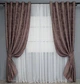 Комплект штор на люверсах VR-Textil Жаккард Sultan XO № 1681ш 150х250 см 2 шт Бурый (37-0197) - изображение 2