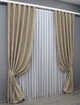 Комплект готових штор VR-Textil Жакард Sultan XO № 1683ш Капучино 100х270 см 2 шт (31-747) - зображення 5