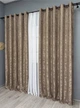 Комплект штор на люверсах VR-Textil Жаккард Sultan XO № 1682ш 150х250 см 2 шт какао (37-0198) - изображение 4