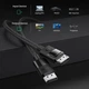 Кабель DisplayPort 1.4 Male to Male UGREEN DP114 (80393) 3 метра из плетеного корпуса, черного цвета - изображение 4
