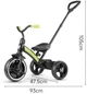 Велосипед детский Qplay Elite Plus Трехколесный с родительской ручкой Green (T180-5Green) - изображение 2