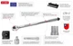 Ключ динамометричний Intertool від 28 до 210 Н/м 1/2" із перехідником 3/8" Cr-V сталь довжина 470 мм в кейсе (000043690) - зображення 12