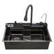 Кухонне миття Kroner KRP Schwarze-SET7546ARTHM PVD 3.0/0.8 мм (CV033375) - зображення 5