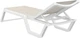Шезлонг полипропиленовый Siesta Rio White Taupe - изображение 2