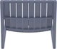 Шезлонг полипропиленовый Siesta Slim Dark Grey - изображение 5
