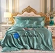 Атласное Евро Мятный Ликер постельное белье Moka Textile 200х220см - изображение 2