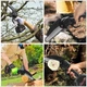 Мини пила Mini Electric Chainsaw 6 дюймов цепная с двумя аккумуляторами в кейсе (черная) - изображение 7