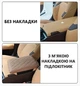 Універсальний підлокітник автомобільний чохол на підлокітник авто бежевий 33х21х5 см - зображення 2