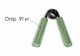 Кистевой эспандер EF Hand Grip PRO 91 кг зеленый (ручной пружинный тренажер ножницы с нагрузкой 200 lb) SC200GR - изображение 3