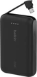 Powerbank Belkin BoostCharge 10000 mAh 20W Built-In USB-C Cable PD Black (BPB021HQBK) - obraz 2