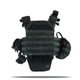 Плитоноска Kiborg GU gen.2 + 8 подсумка Black Multicam (1000-k77001) - изображение 5