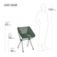 Стілець Helinox Cafe Chair Forest (1053-14353) - зображення 3